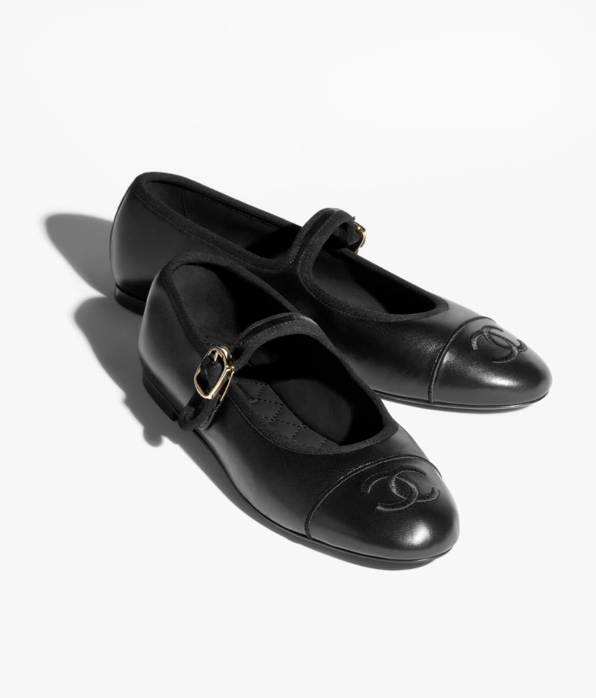 Chanel Leather Mary Janes Shoes