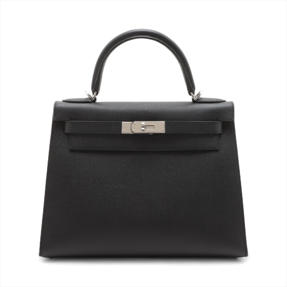 Hermès Kelly 28 Serie Veau Epsom Black Silver Hardware