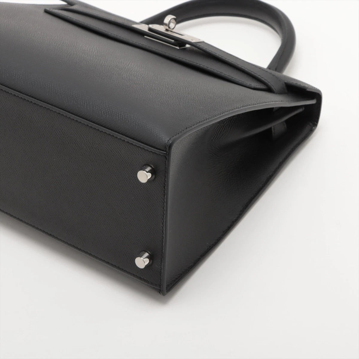 Hermès Kelly 28 Serie Veau Epsom Black Silver Hardware
