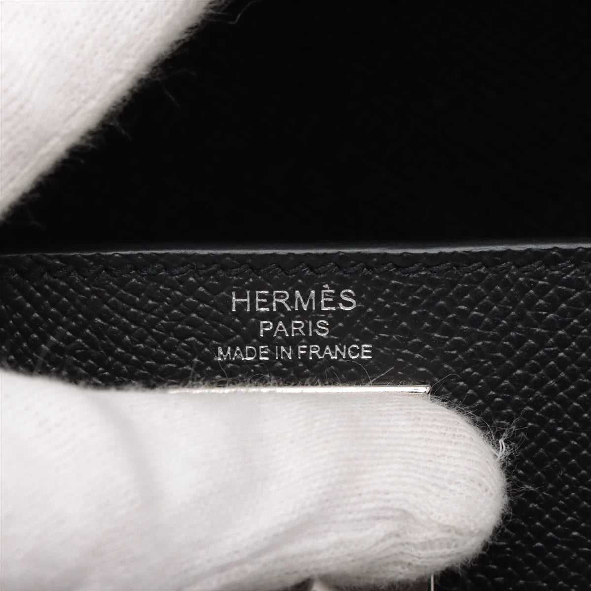 Hermès Kelly 28 Serie Veau Epsom Black Silver Hardware