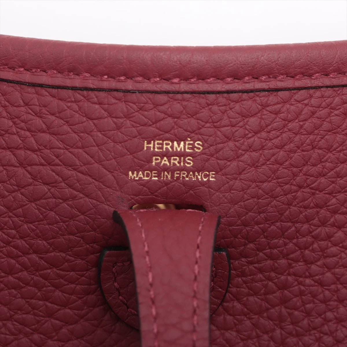 Evelyne 16 Taurillon Clemence Rouge H Gold Hardware