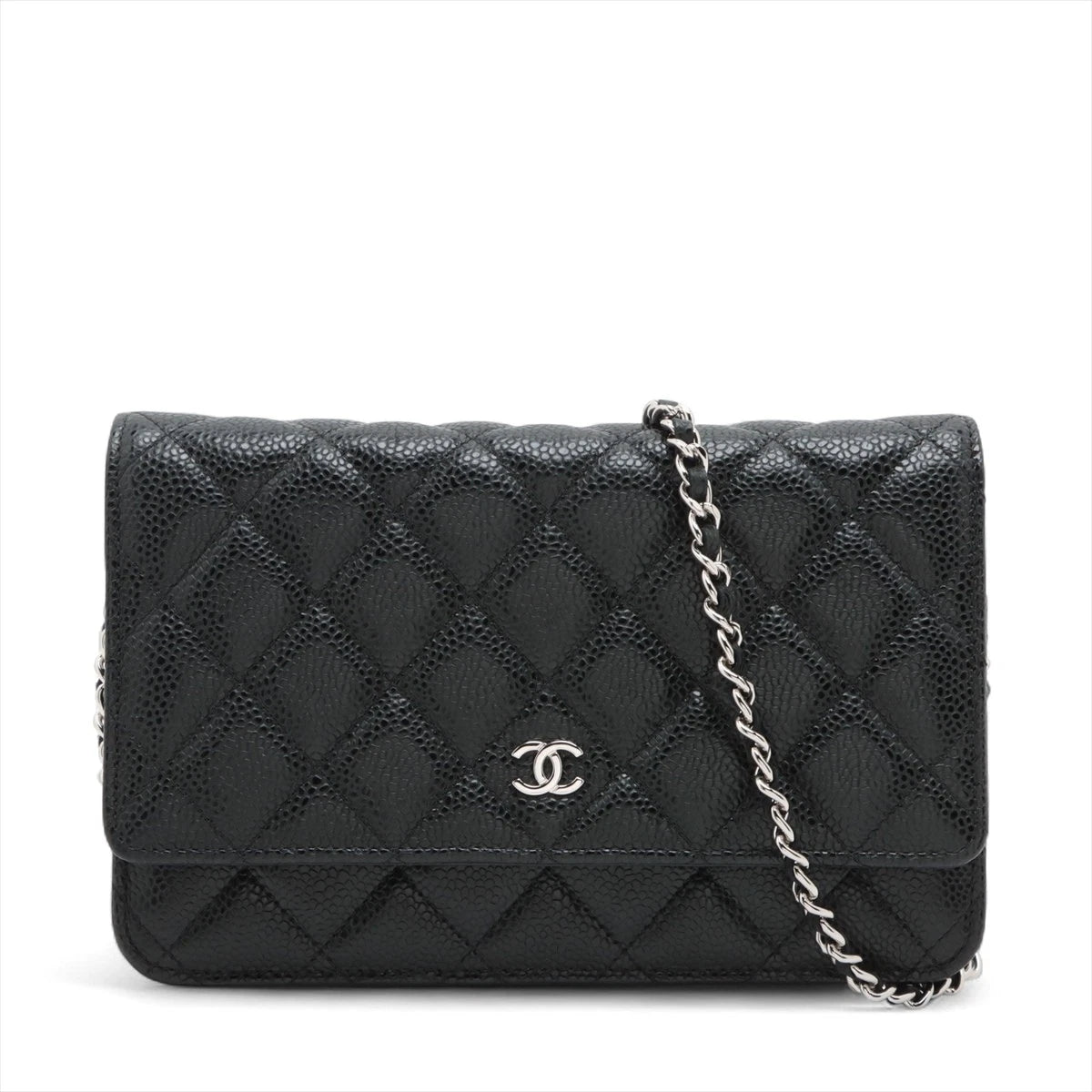 Chanel Matelasse Caviar Skin Wallet On Chain Lambskin
