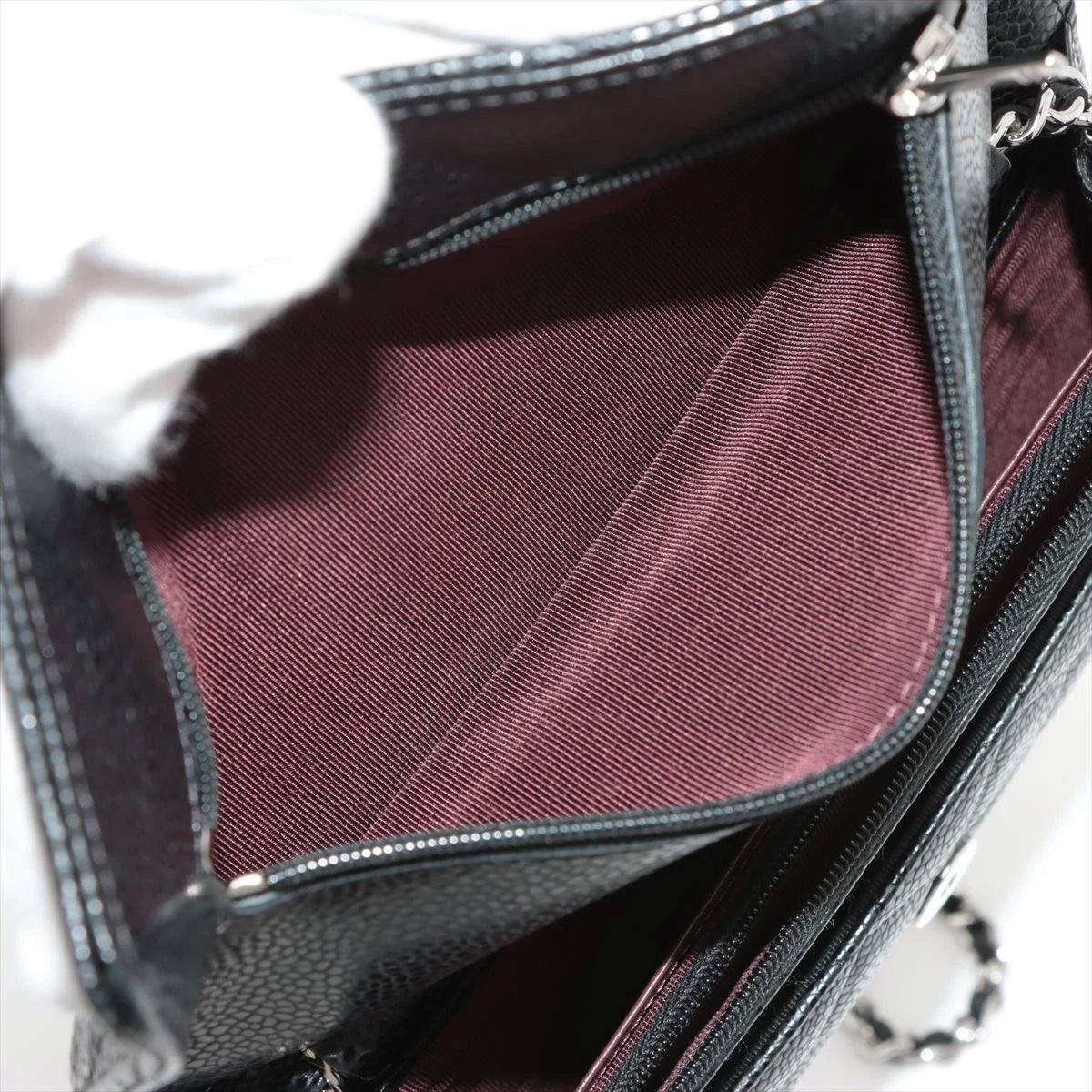 Chanel Matelasse Caviar Skin Wallet On Chain Lambskin