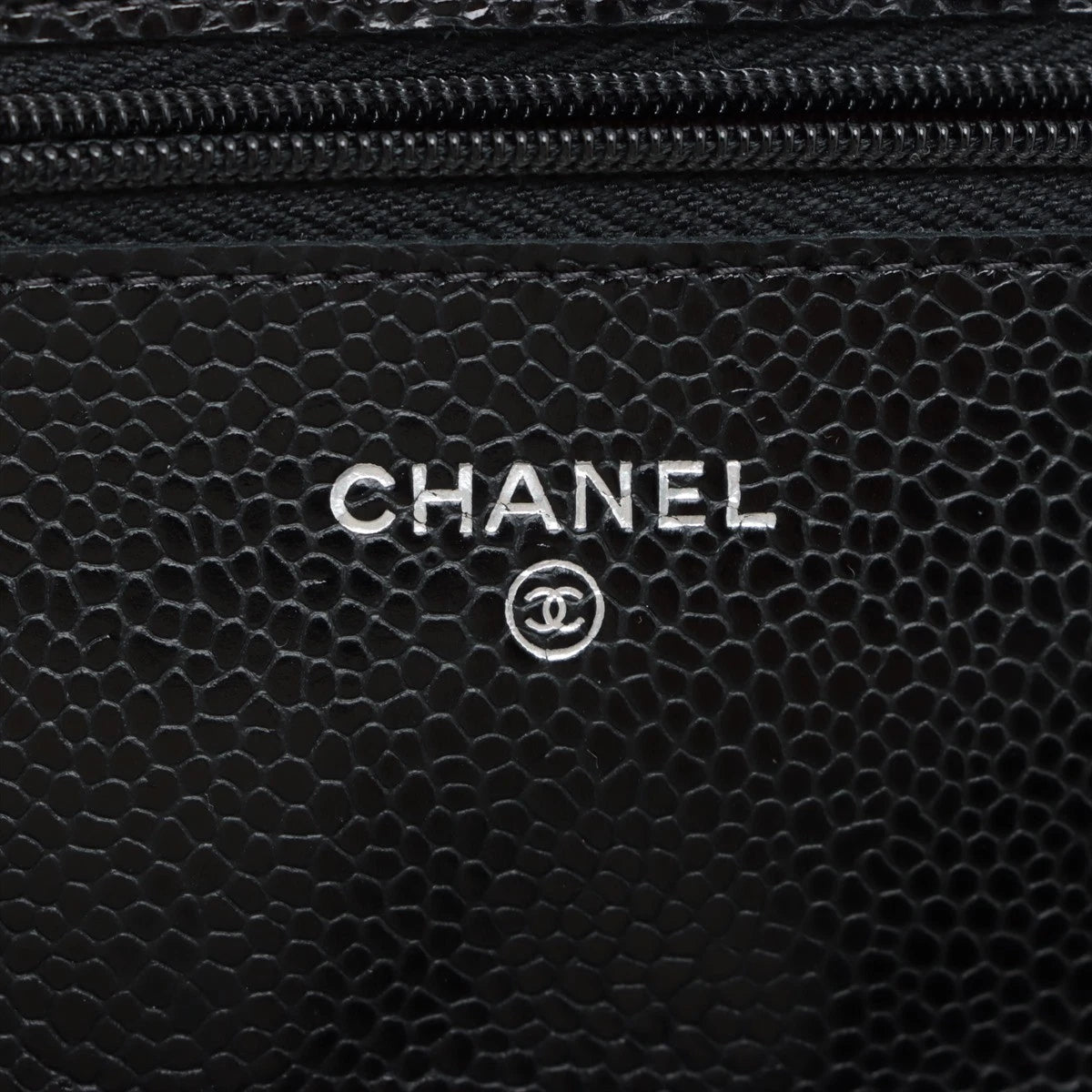 Chanel Matelasse Caviar Skin Wallet On Chain Lambskin