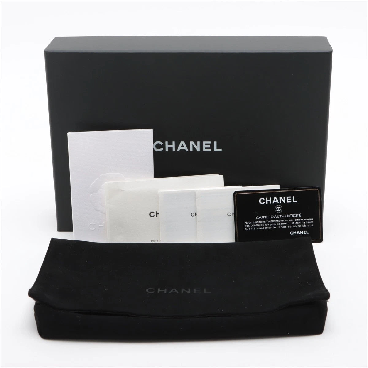 Chanel Matelasse Caviar Skin Wallet On Chain Lambskin