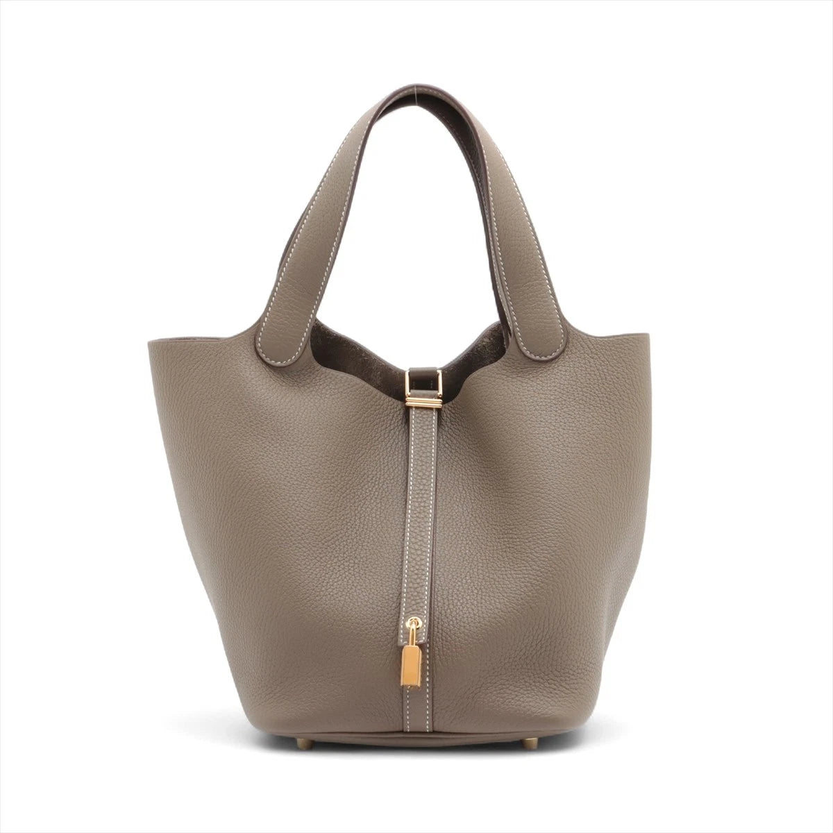 Hermes Picotin Rock 22 MM Taurillon Clemence Etoupe Gold Hardware