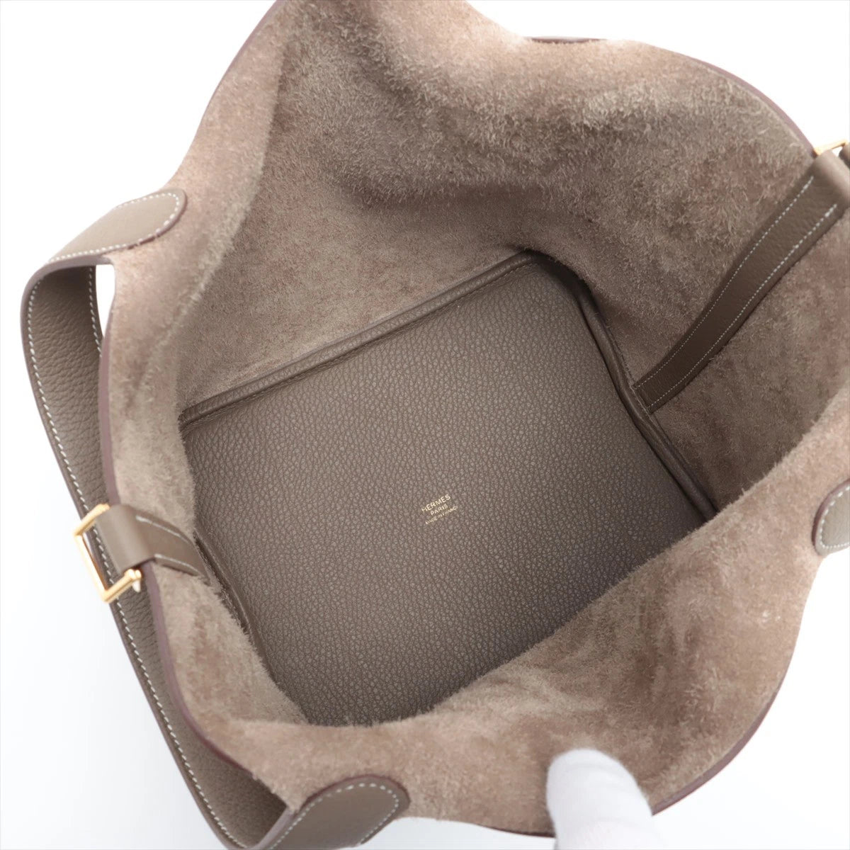 Hermes Picotin Rock 22 MM Taurillon Clemence Etoupe Gold Hardware