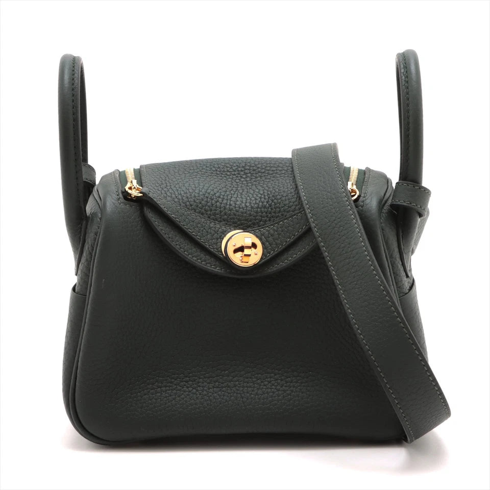 Hermès Lindy Mini 20 Taurillon Clemence Gold Hardware