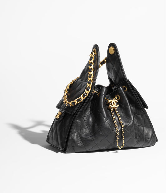Chanel 25 Medium Handbag Grained Calfskin & Gold-Tone Metal
