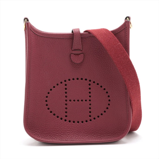 Evelyne 16 Taurillon Clemence Rouge H Gold Hardware