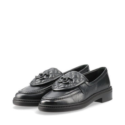 Chanel Coco Mark Turnlock 24S Leather Loafer