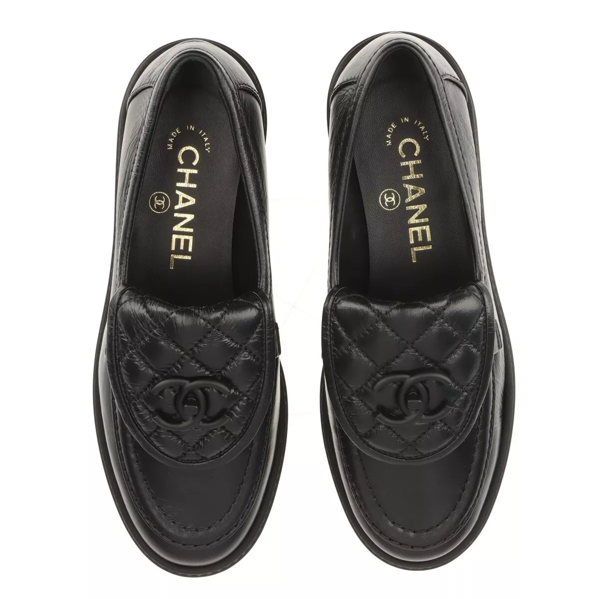 Chanel Coco Mark Turnlock 24S Leather Loafer