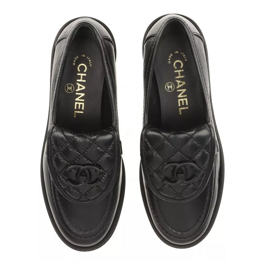 Chanel Coco Mark Turnlock 24S Leather Loafer