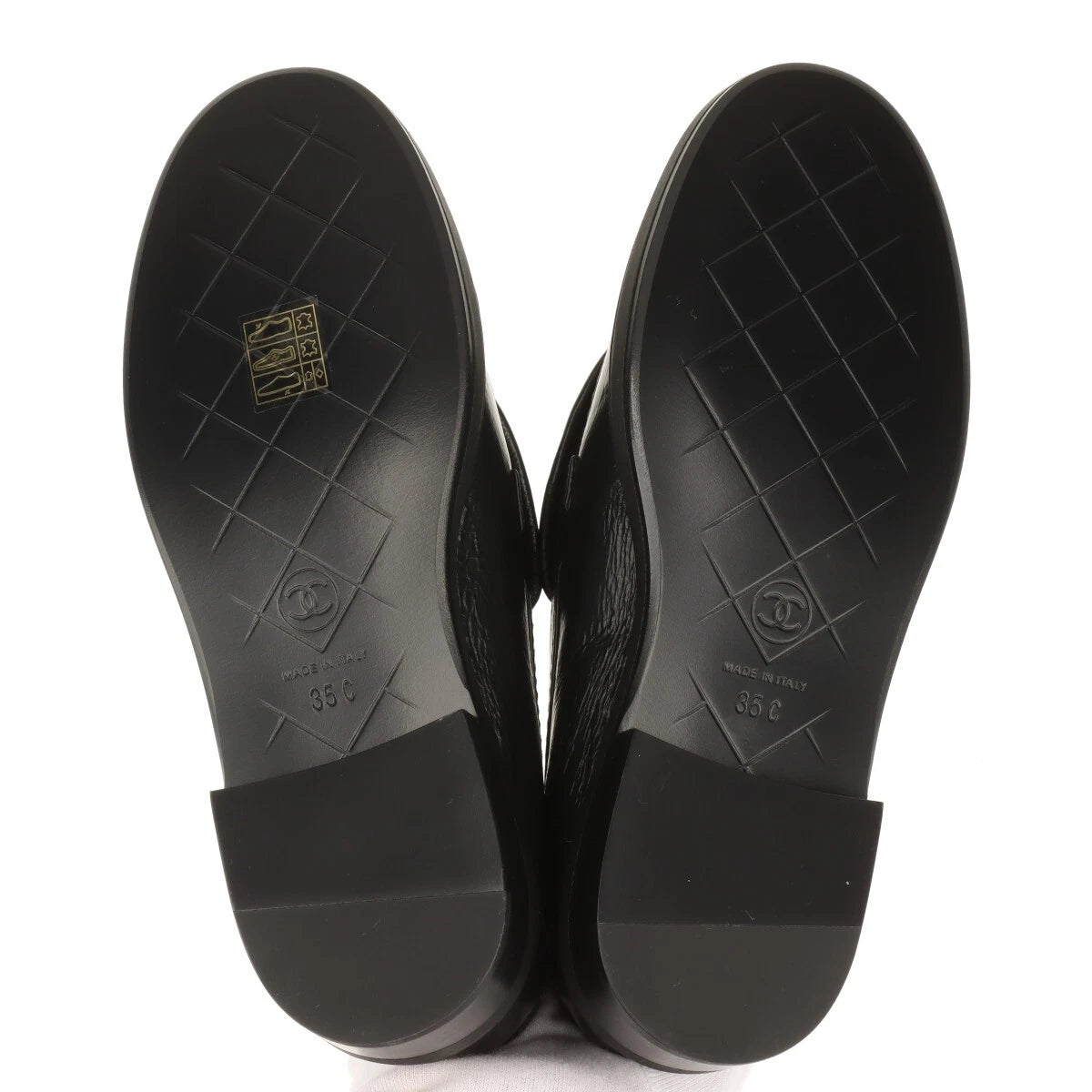 Chanel Coco Mark Turnlock 24S Leather Loafer