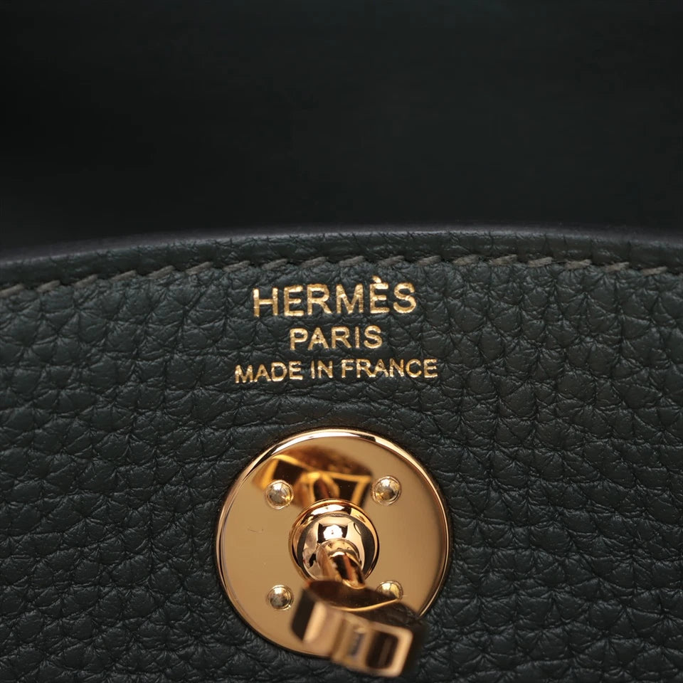 Hermès Lindy Mini 20 Taurillon Clemence Gold Hardware